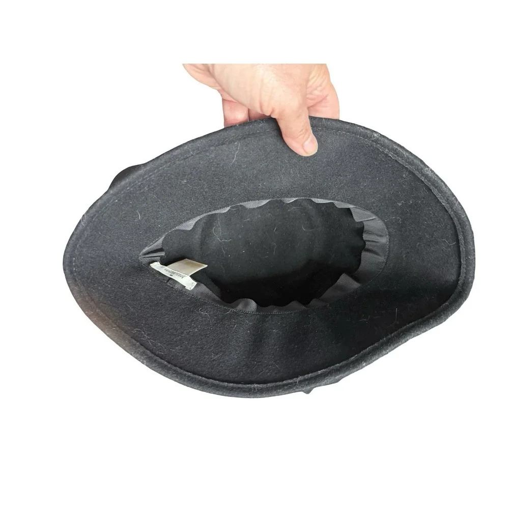 Kate‎ Spade New York Womens Black Pearl Cloche Hat One Size 100% Wool